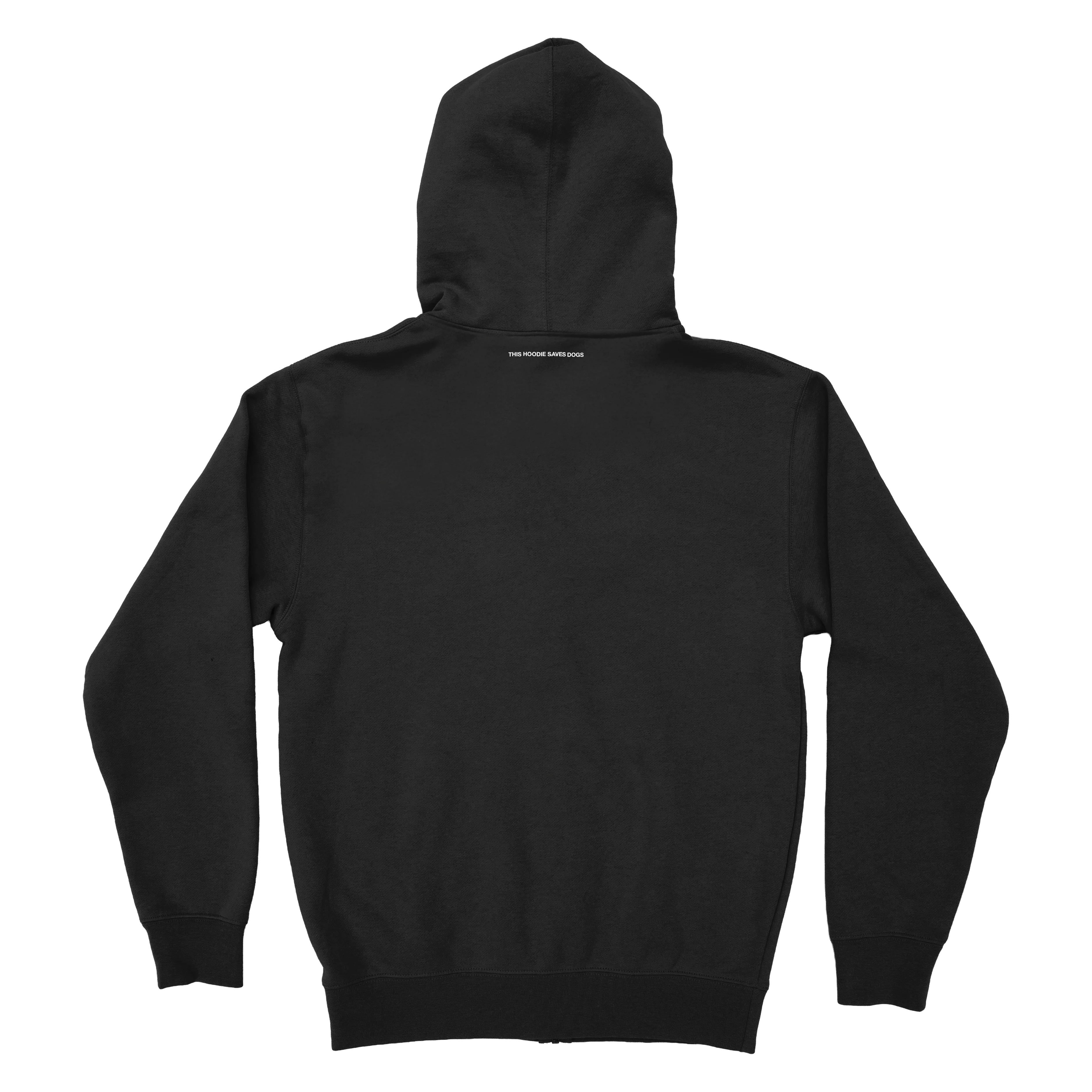 Zip Hoodie - Black - Image 3