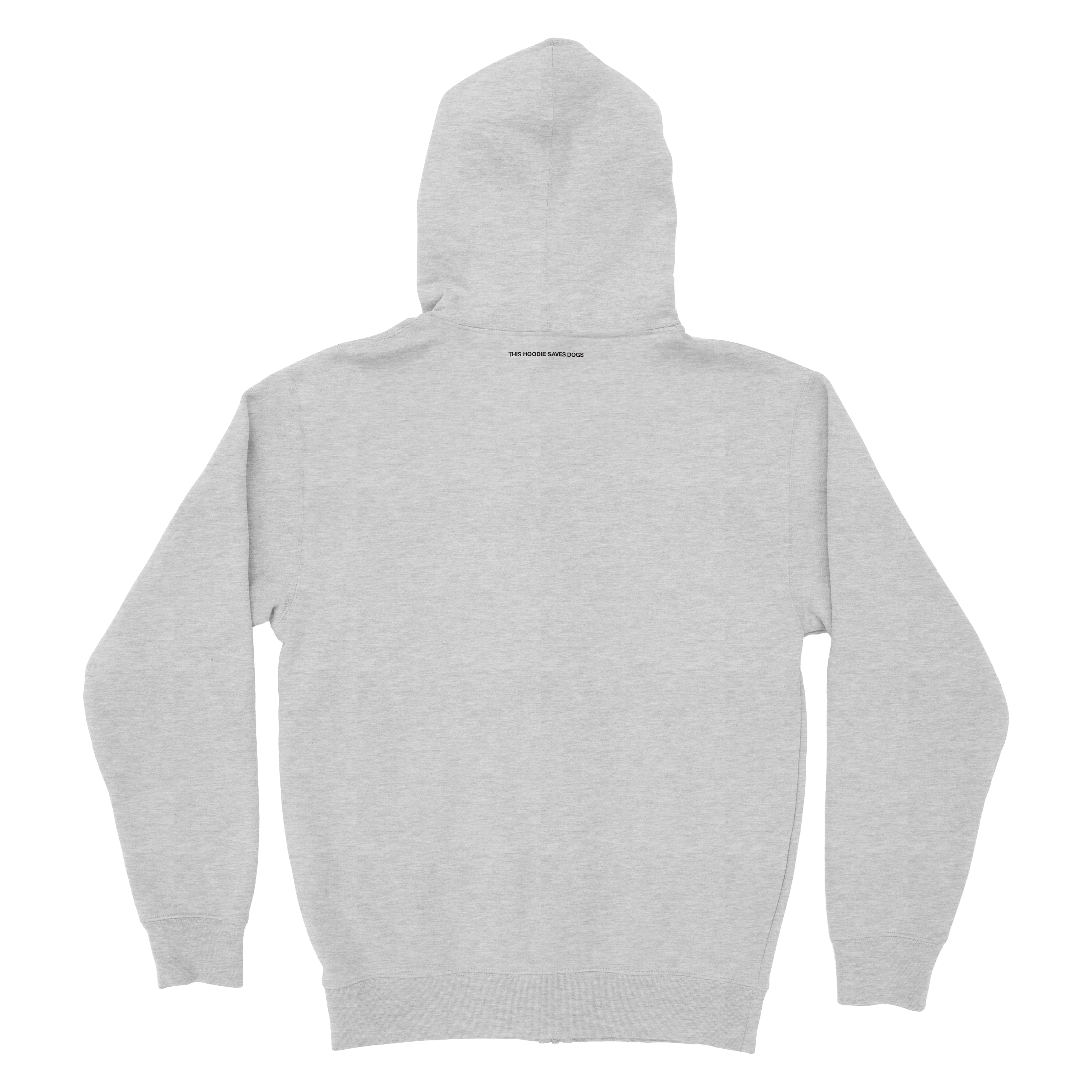 Zip Hoodie - Heather Grey - Image 3