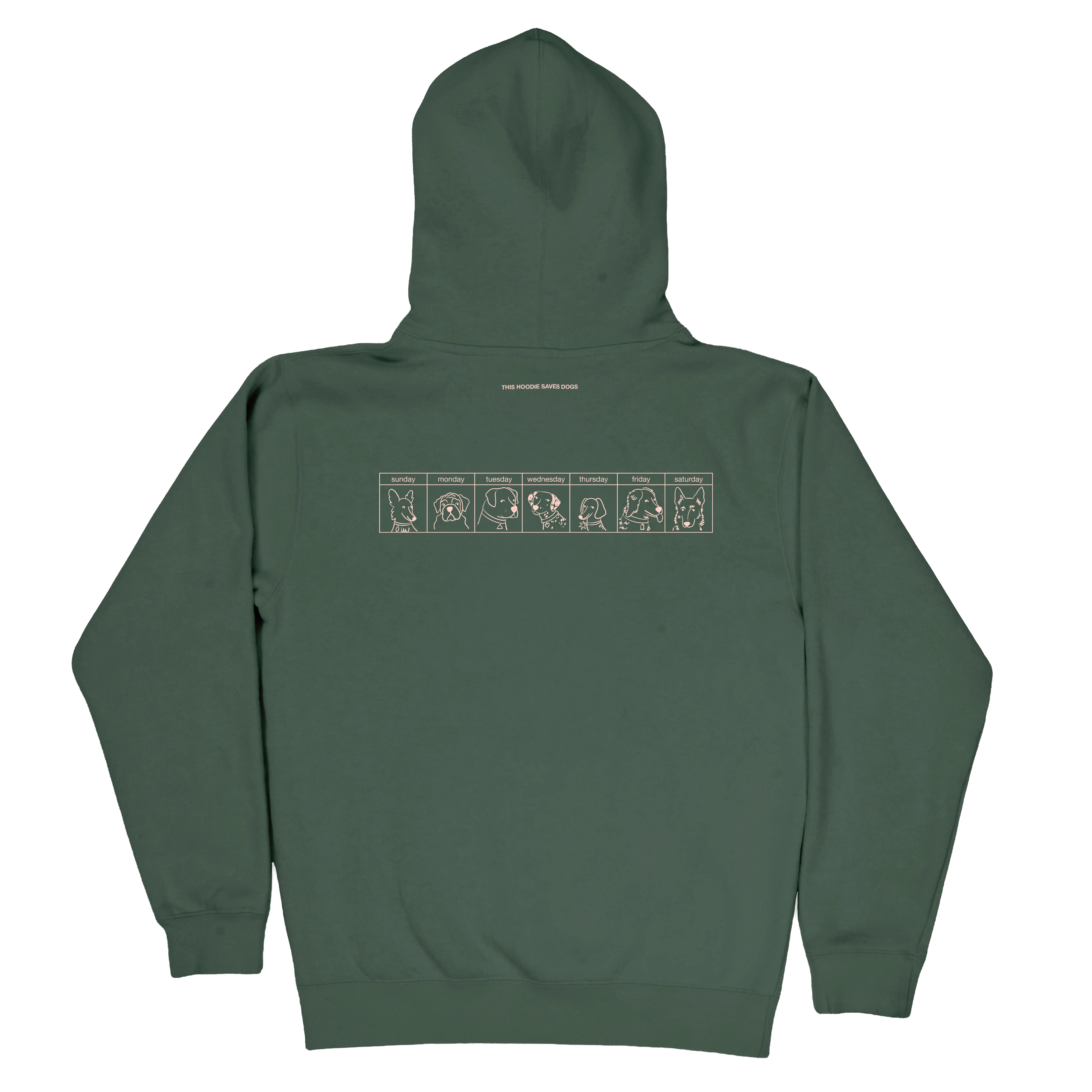 The Dogs Were Good Again Hoodie - Alpine Green - Image 3