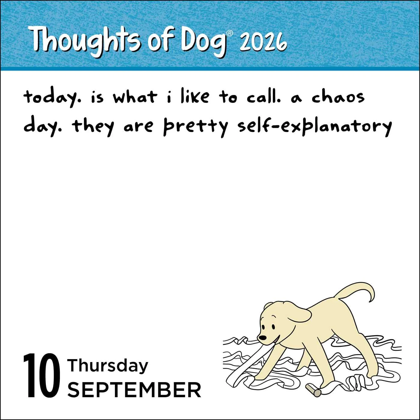 Thoughts of Dog 2026 Day-to-Day Calendar - Image 5