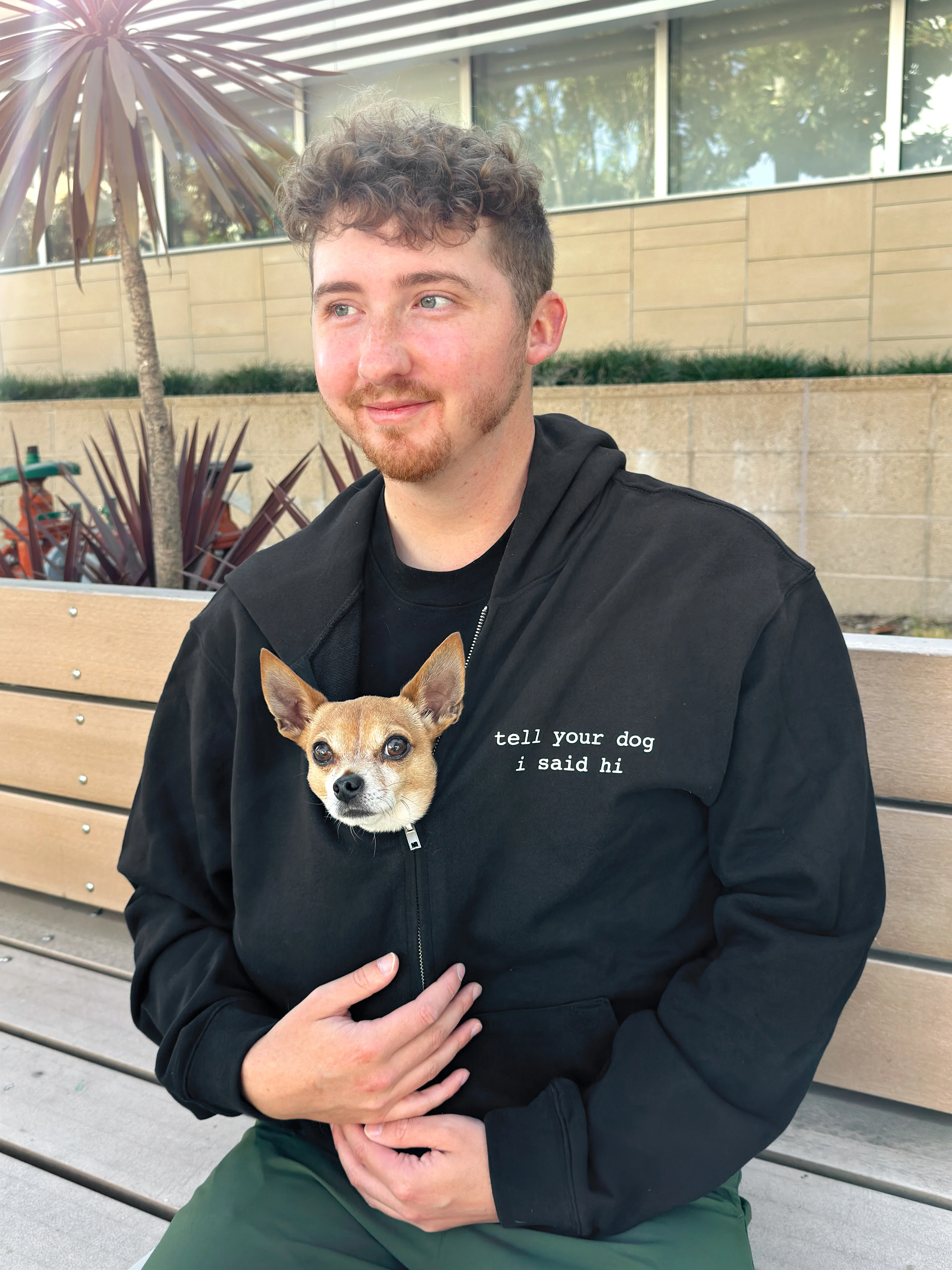 Zip Hoodie - Black - Image 4