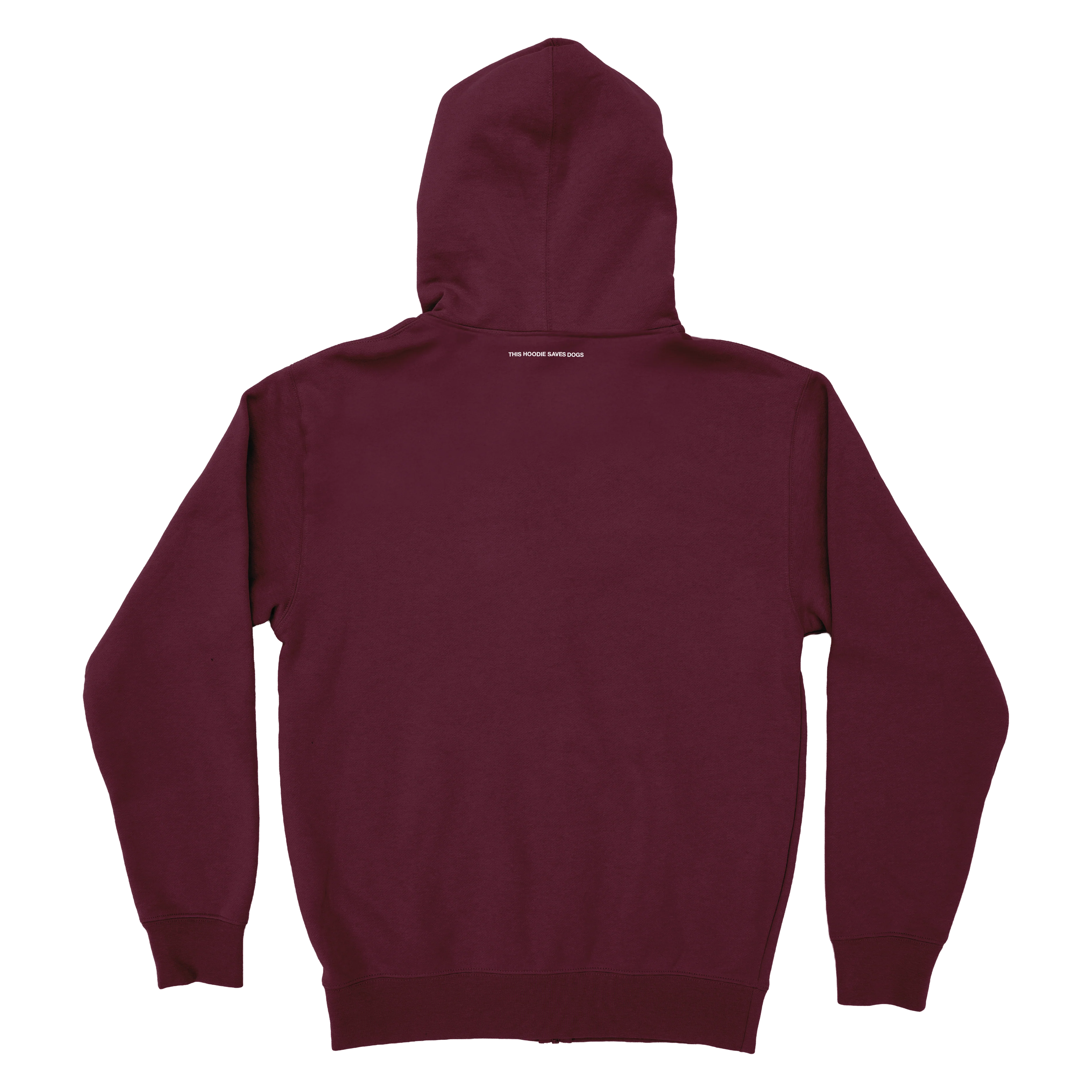 Zip Hoodie - Maroon - Image 3